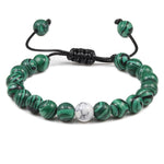 Pulseira de malaquita ajustável valor por defeito título