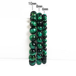 Pulseira de olho de tigre verde