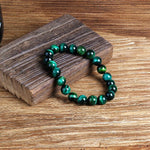Pulseira de olho de tigre verde