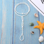 Pulseira de pé branca título por defeito