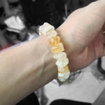Pulseira de pedras citrino
