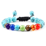 Pulseira de pedras turquesa 7 chakras shambhala valor por defeito título