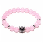 Pulseira de quartzo rosa 8mm valor por defeito título