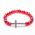 Pulseira discreta cruz vermelho