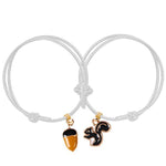 Pulseira divertida da amizade branco
