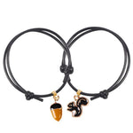 Pulseira divertida da amizade preto