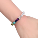 Pulseira dos 7 chakras de howlita valor por defeito título