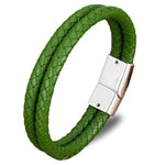 Pulseira dupla vermelha e verde