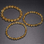 Pulseira elástica de citrino