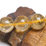 Pulseira elástica de citrino