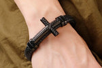 Pulseira elegante com cruz
