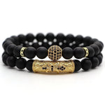 Pulseira elegante de ónix ouro