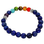 Pulseira espiritual dos 7 chakras azul escuro