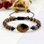 Pulseira feminina olho de tigre