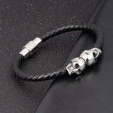 Pulseira gótica caveira