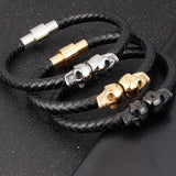 Pulseira gótica caveira