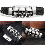Pulseira gótica caveira