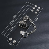 Pulseira gótica com corrente valor por defeito título