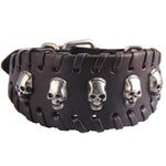 Pulseira gótica estilo clássico castanho