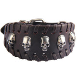 Pulseira gótica estilo clássico castanho