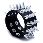 Pulseira gótica estilo hard rock preto