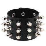 Pulseira gótica heavy metal preto
