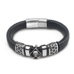 Pulseira gótica masculina 18,5 cm