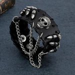Pulseira gótica punk preto