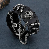 Pulseira gótica punk preto