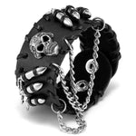 Pulseira gótica punk preto