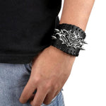Pulseira gótica steampunk preto