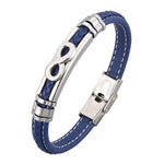 Pulseira infinito azul azul / 16,5 cm