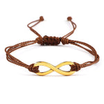 Pulseira infinito castanha valor por defeito título