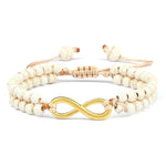 Pulseira infinito com pedras valor por defeito título
