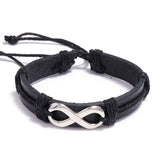 Pulseira infinito em couro preto valor por defeito título