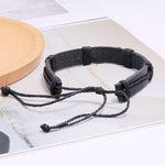 Pulseira infinito em couro preto valor por defeito título