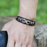 Pulseira infinito em couro valor por defeito título