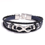 Pulseira infinito em couro valor por defeito título