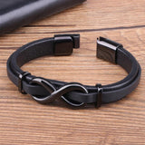 Pulseira infinito preta