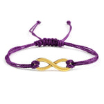 Pulseira infinito roxa escura valor por defeito título