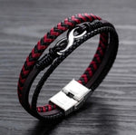 Pulseira infinito vermelha e preta valor por defeito título