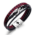 Pulseira infinito vermelha e preta valor por defeito título