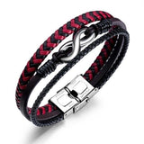 Pulseira infinito vermelha e preta valor por defeito título