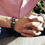 Pulseira leão ónix