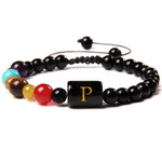 Pulseira letra p valor por defeito título