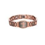 Pulseira magnética com cruz valor por defeito título