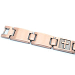Pulseira magnética com cruz valor por defeito título