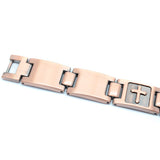 Pulseira magnética com cruz valor por defeito título