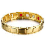 Pulseira magnética dourada valor por defeito título
