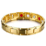 Pulseira magnética dourada valor por defeito título